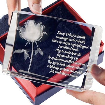 KRYSZTAŁ 3D # Prezent dla przyjaciółki # GIFT