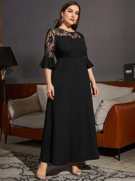 Shein 4XL _S1H SUKIENKA MAXI Z KORONKĄ