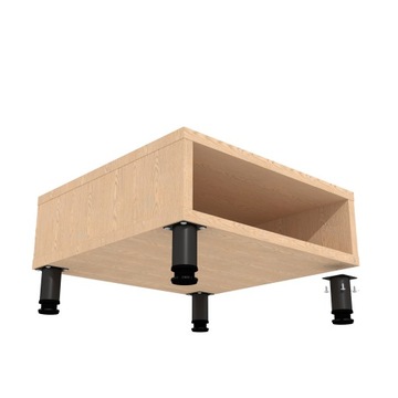 Ножка стальная, регулируемая, черная, диаметр 50, 6 см.