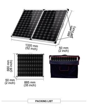 Портативная солнечная панель 200W 12V с контроллером