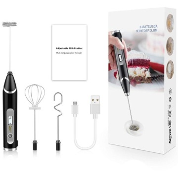 СМЕСИТЕЛЬ ДЛЯ ВСПЕНИВАНИЯ МОЛОКА, 3 РЕГУЛИРУЕМЫХ УРОВНЯ, ЗАРЯДКА USB, ДЛЯ МАТЧИ