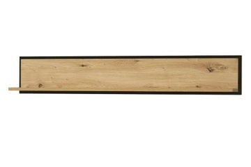 Półka 120 cm system do salonu KARIA Dąb Artisan / Czarny