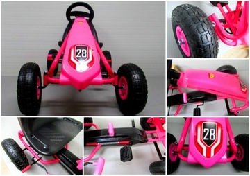 GOKART G4p С ПЕДАЛЬЮ, НАКАЧЕННЫЕ КОЛЕСА, РУЧНОЙ ТОРМОЗ