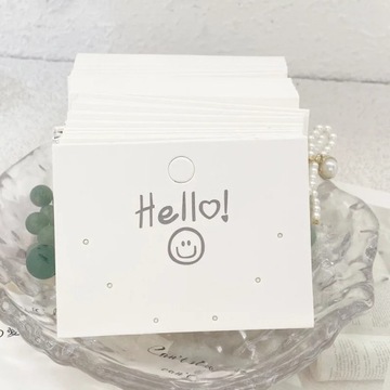 50 шт. Упаковочные открытки для сережек с улыбающимся лицом Dis