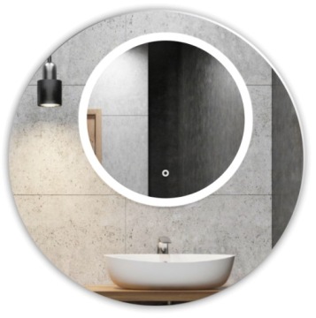 КРУГЛОЕ ЗЕРКАЛО СВЕТОДИОДНОЕ 50см, С ПОДСВЕТКОЙ С ВЫКЛЮЧАТЕЛЕМ