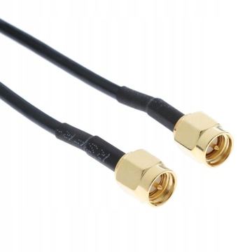 Przedłużacz antenowy RP SMA 20M Czarny