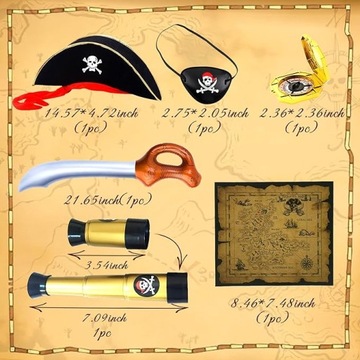 Strój Piratki Przebranie Piratka Kostium Piracki