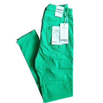 Zielone spodnie Goodies Modelujące Push up HIT 36
