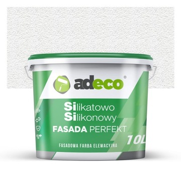 Farba Elewacyjna SILIKATOWO SILIKONOWA RAL9003 signal white 10l
