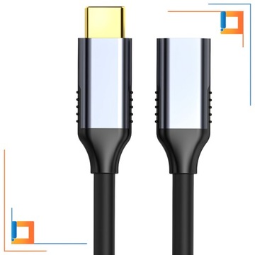 CO2 УДЛИНИТЕЛЬ USB-C БЫСТРАЯ ЗАРЯДКА USB ТИПА C 4K 10 Гбит/с 100 Вт 3 м