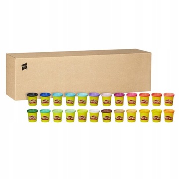 PLAY DOH CIASTOLINA 24 TUBY UZUPEŁNIAJACE ZESTAW POJEMNIKÓW 84G