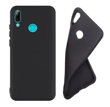ETUI DO HUAWEI P SMART 2019 GUMOWE OBUDOWA CZARNE MATOWE SILIKON POKROWIEC
