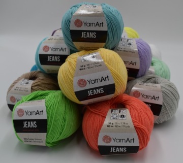 YARNART JEANS 62 оптическая белая пряжа