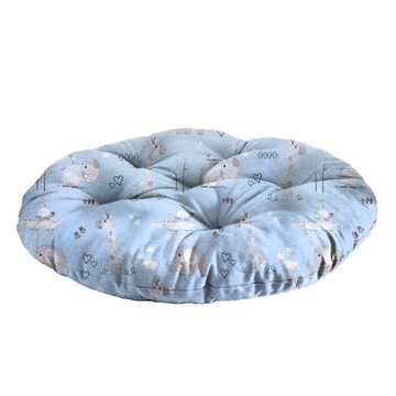 КРУГЛАЯ ПОДУШКА ДЛЯ ДЕТСКОГО САДА, ЯСЕЛЬСКОЙ, 53 СМ, УЗОРЫ