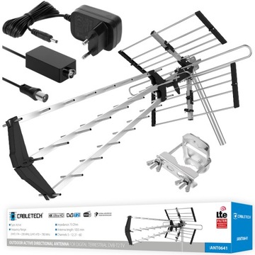 MOCNA ANTENA KIERUNKOWA DVB-T2 ZEW LTE WZMACNIACZ