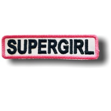 Naszywka Aplikacja Łatka Termo Modna SuperGirl
