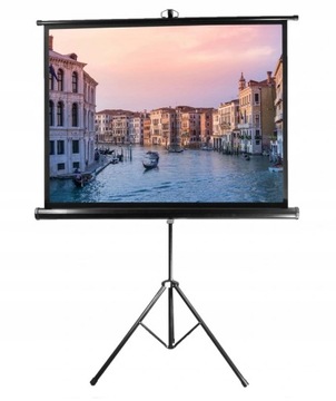 EKRAN PROJEKCYJNY STATYWOWY 220x125cm Ramka + Statyw 100 cali FULL HD 4K