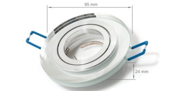 ГАЛОГЕННЫЙ СВЕТОДИОДНЫЙ СВЕТИЛЬНИК КРУГЛЫЙ ПОДВИЖНЫЙ СТЕКЛЯННЫЙ