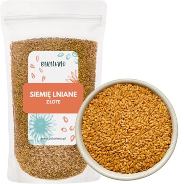 SIEMIĘ LNIANE ZŁOTE 1kg ŚWIEŻE NAJWYŻSZA JAKOŚĆ