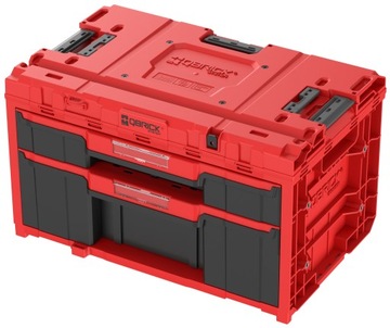 SKRZYNKA NARZĘDZIOWA Z 2 SZUFLADAM QBRICK ONE DRAWER 2 PLUS TOOLBOX 2.0 RED