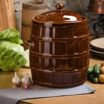КЕРАМИЧЕСКАЯ БОЧКА, БАНКА, КОРЗИНКА ДЛЯ СБОРКИ, 12л