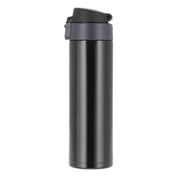 ЧЕРНАЯ ТЕРМОКРУЖКА ДЛЯ ХОЛОДНОЙ И ГОРЯЧЕЙ БУТЫЛКИ ТЕРМОС ИЗ НЕРЖАВЕЮЩЕЙ СТАЛИ NILS