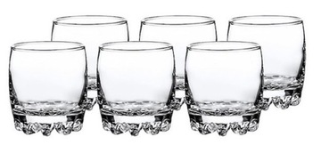 KOMPLET SZKLANEK DO WHISKY SZKŁO 6szt SZKLANKI