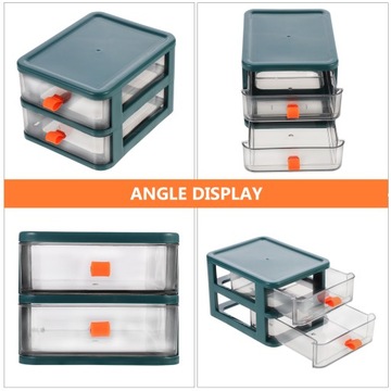 PLASTIKOWE SZUFLADY PRZEZROCZYSTY ORGANIZATOR NA BIURKO