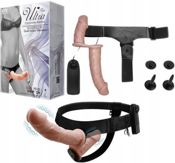 WIELOFUNKCYJNY PODWÓJNY STRAP ON SZTUCZNY PENIS STYMULUJE OBIE PARTNERKI
