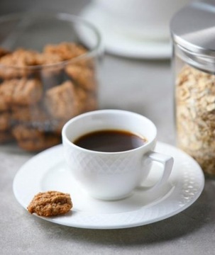 Чашка для эспрессо 90 мл и блюдце 13 см Wilmax Набор БЕЛЫЙ ФАРФОР