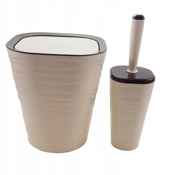 Zestaw akcesoriów WC szczotka i kosz 9L