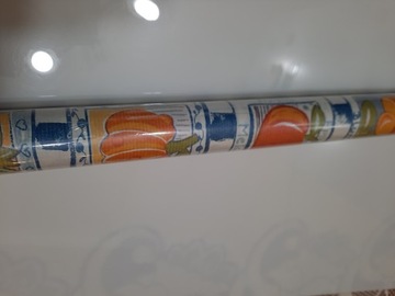 OZDOBNY PAPIER PAKOWY 2M x 70 CM owoce warzywa