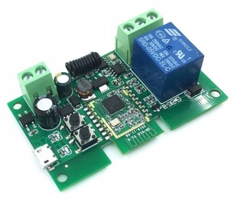 TUYA DC Beznapięciowy przekaźnik 0V NO/NC 5-12-24-23V DC 10A - ZigBee RF433