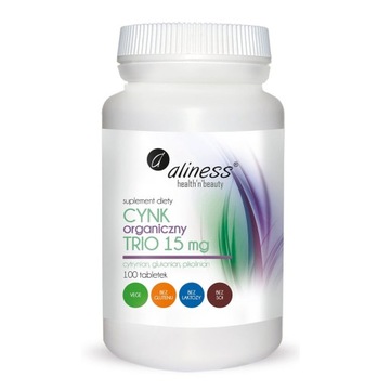 Cynk Organiczny Trio ALINESS 100 tabletek