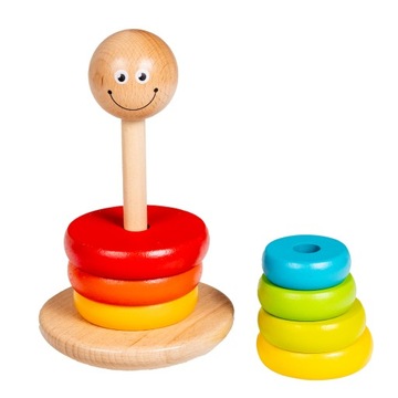 ДЕРЕВЯННАЯ ПИРАМИДА СТЕНА, РАЗНОЦВЕТНАЯ УЛЫБКА