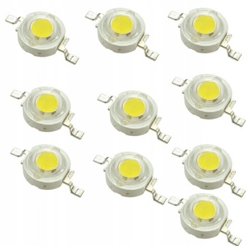 Dioda LED 1W White Full Spectrum 33mil 10szt