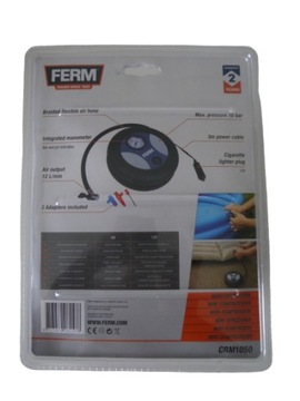Компактный АВТОМОБИЛЬНЫЙ компрессор Ferm 10 бар НАСОС
