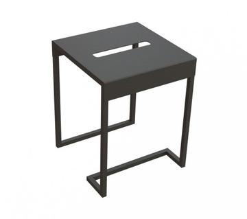 Taboret-Stolik Łazienkowy Mokko nero czarny
