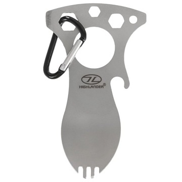 Spork — незаменимая ложка и вилка Highlander с карабином.