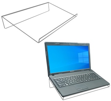 STOJAK PODSTAWKA PLEXI 3mm na LAPTOP 17, KSIĄZKĘ