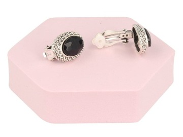 Зеркальные зажимы для ушей, черные.