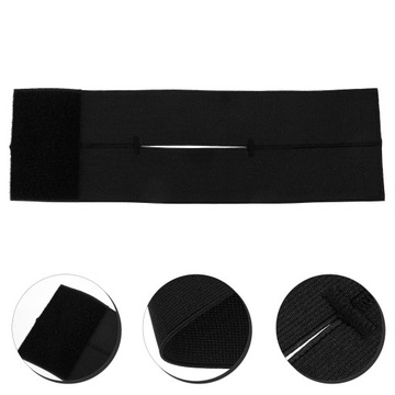 Бейсбольная перчатка с черным эластичным ремешком.