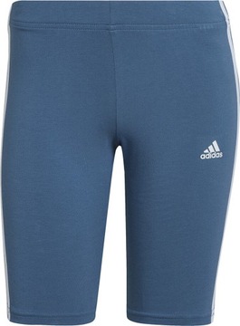 SPODENKI DAMSKIE ADIDAS ESSENTIALS 3-STRIPES BIKE SHORTS NIEBIESKIE H r L