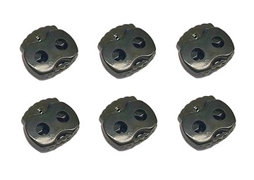 STOPER REGULATOR ZACISK KOŃCÓWKA SZNURKA 3,5mm 6szt ZIELONY