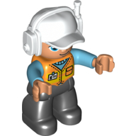 LS NOWE LEGO DUPLO FIGURKA PAN TATA ROBOTNIK KASK