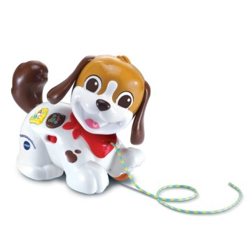 Іграшка VTech Baby Dog Біла Коричнева для тягання