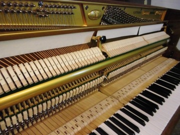 PIANINO KOREA** ROYALE U115 ** BRĄZ POLIESTER LATA 90