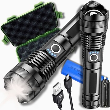 Latarka Taktyczna Szperacz 2W1 Survival Biwakowa Wodoodporna SUPER JAKOŚĆ