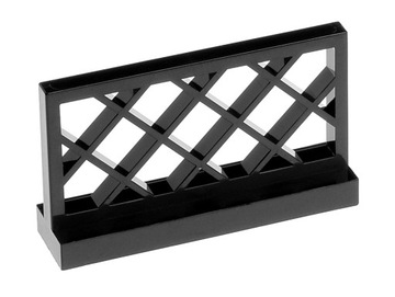 LEGO Płotek siatkowy 1x4x2 3185 czarny