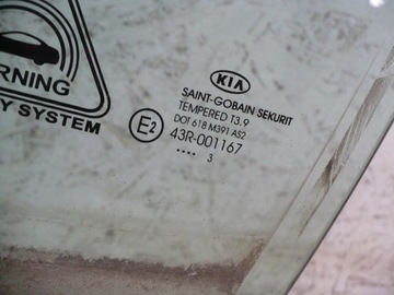 KIA PRO CEED 2 II SKLO (OKNO) DVEŘE LEVÝ PŘEDNÍ